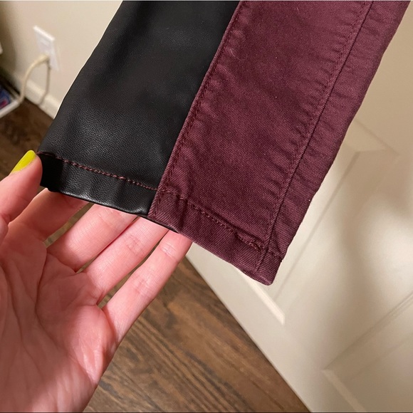 half-leather skinny pants - Picture 4 of 8